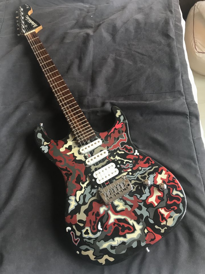Washburn X Series - Nitro custom paint camo