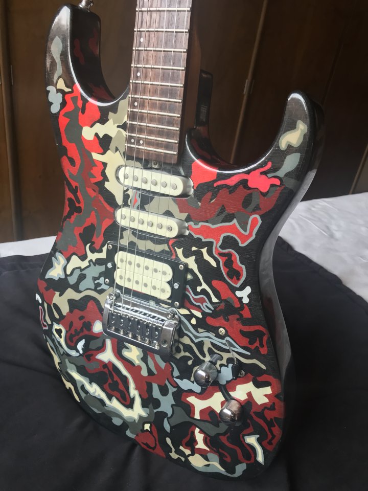 Washburn X Series - Nitro custom paint camo