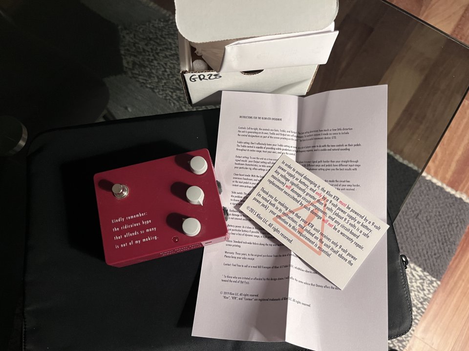 Klon KTR Overdrive Pedal – Legendary Centaur Tone