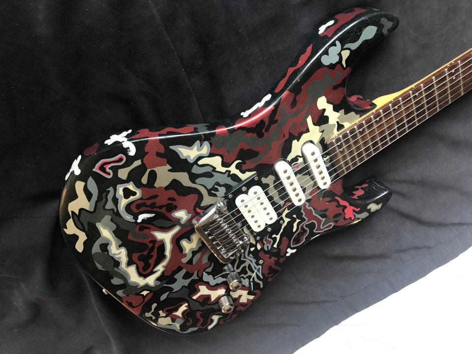 Washburn X Series - Nitro custom paint camo