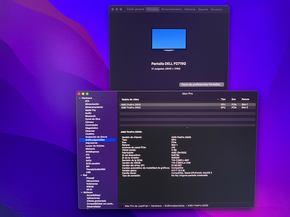 Vendo o Cambio: Mac Pro 10 core 64 gb Ram 2 TB SSD PCIE