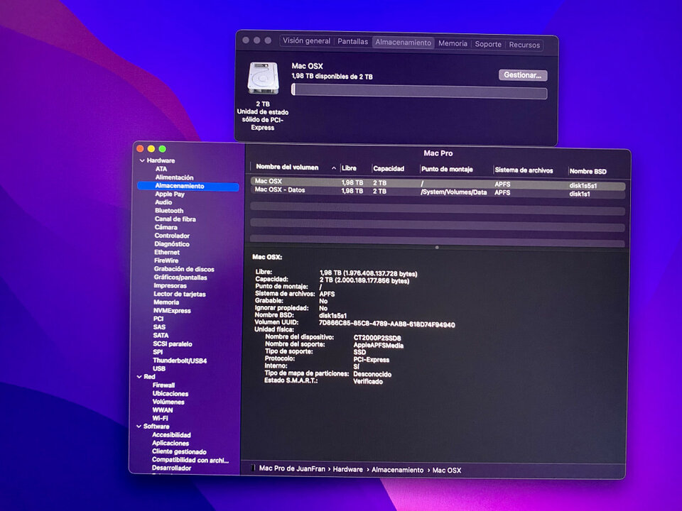 Vendo o Cambio: Mac Pro 10 core 64 gb Ram 2 TB SSD PCIE