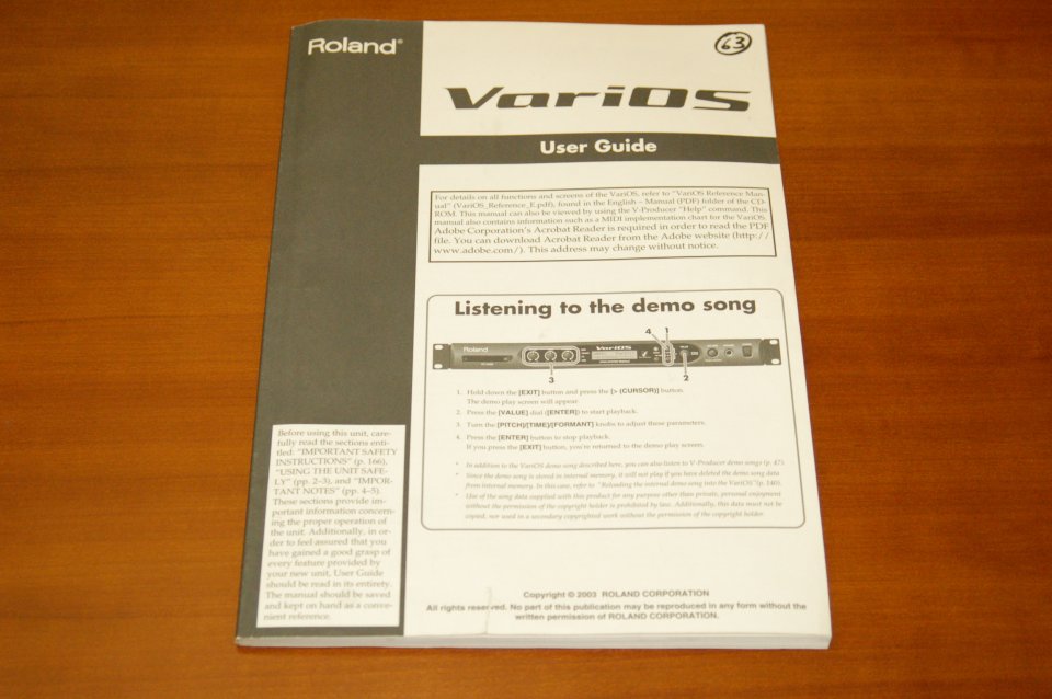 Roland VariOS Open System Module