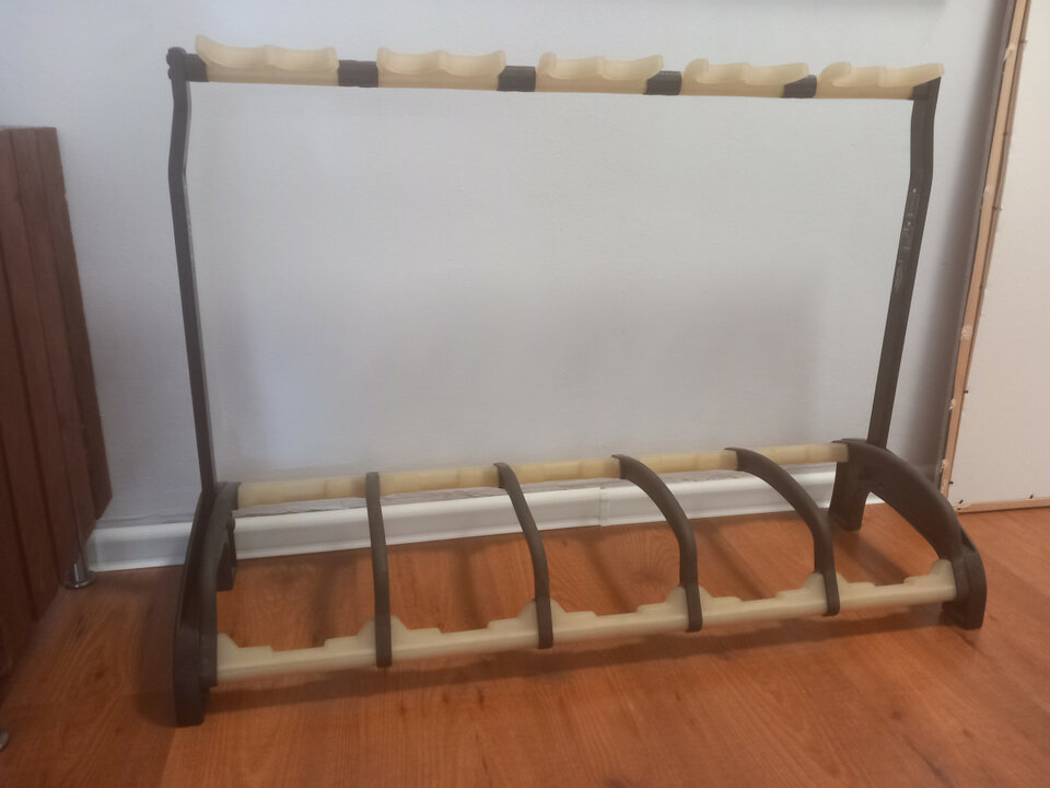 Soporte 5 guitarras eléctricas, acusticas, o bajo.