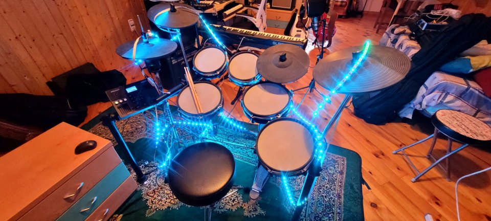 batería electrónica Millenium MPS-850 + extras