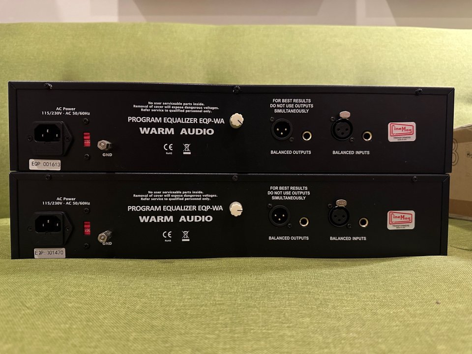 Warm Audio Pultec EQP-WA matched pair