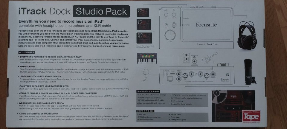Focusrite iTrack Dock Studio Pack iPad de segunda mano · Foto 9 de 9 · Madrid · 120 €