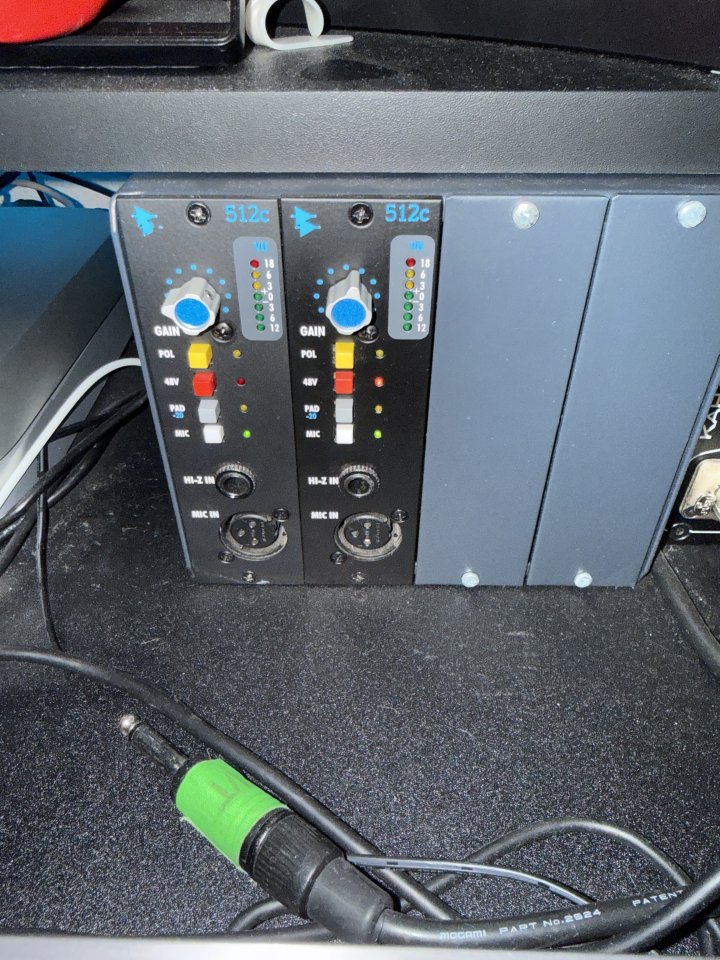 2x Api 512c serie 500 + Modulo Heritage Audio