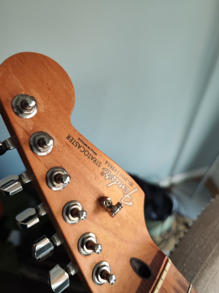 Fender stratocaster mexico rojo vino