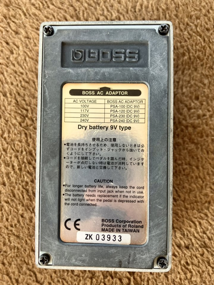 Boss Metal Zone MT-2 (1998, Made in Taiwan)