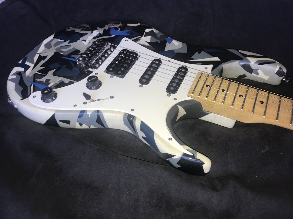 Ibanez RX Series 1994 Duncan Designed – Urban Camo Nitro Relic