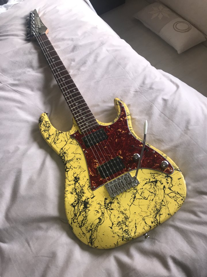 Ibanez GIO custom paint // Tortoise Pickguard // Ibanez Quantum pickups