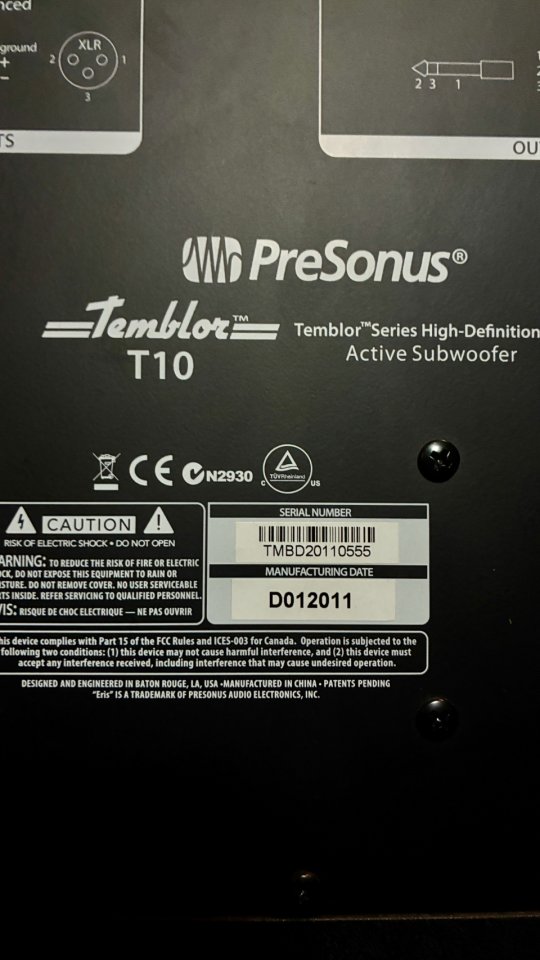 Presonus Temblor T10 - Sub + Footswich de regalo de segunda mano · Foto 4 de 6 · Albacete · 240 €