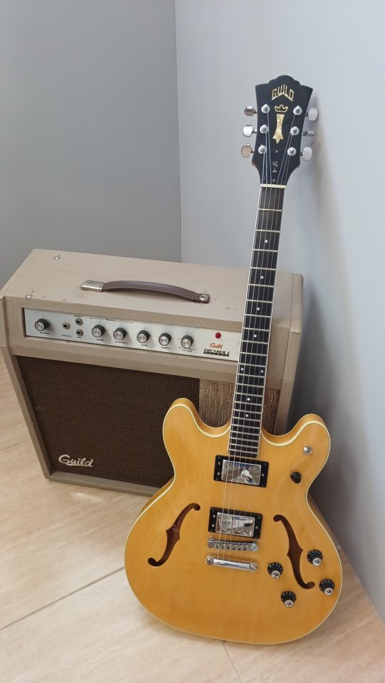 1983 Guild STARFIRE IV Blonde DiMarzio original (Gibson ES335)