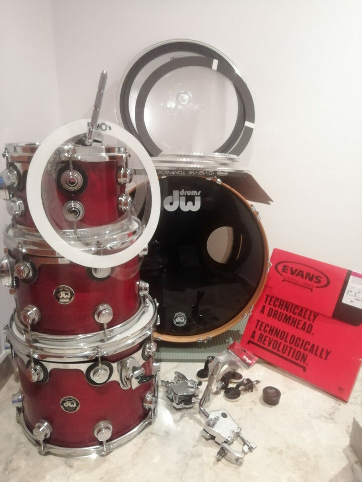 DW Collector's Series Satin Oil 4-piece Shell Pack - Cherry Satin Oil