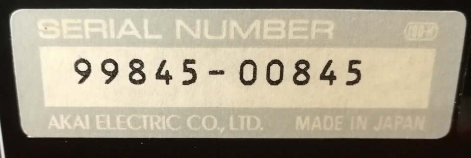 Akai S5000 MIDI Stereo Digital Sampler