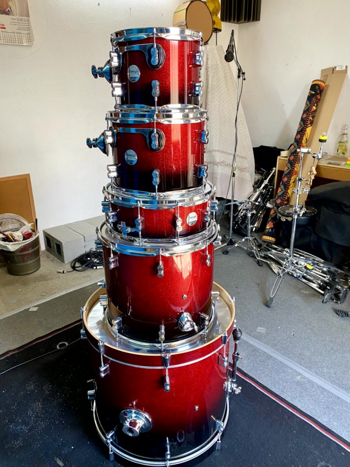 Batería DW PDP CM5 Red Black