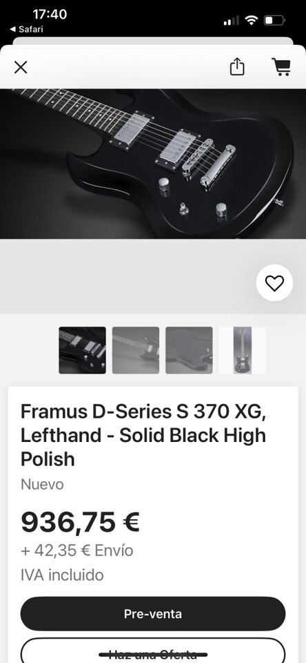Framus D Series Phil XG LH