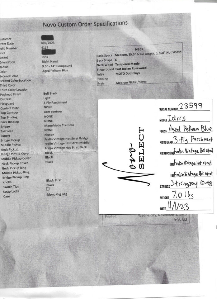 Novo Idris Custom S3 Aged Pelham Blue (DEMO de youtube incluida)