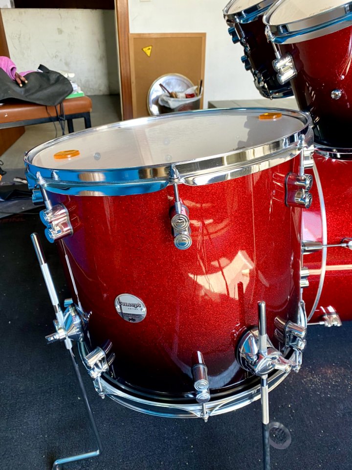 Batería DW PDP CM5 Red Black