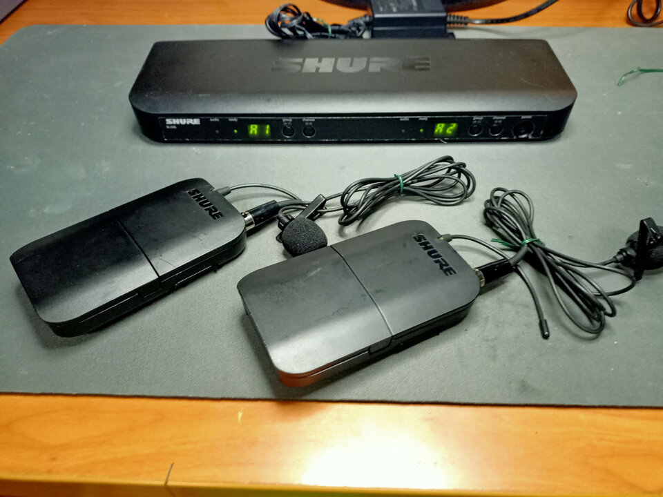 Sistema inalámbrico SHURE BLX Dual con micrófonos