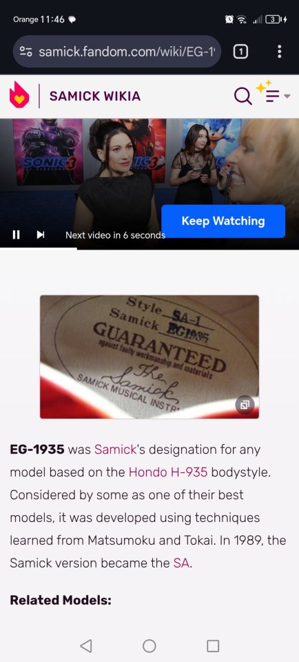 Samick EG 1935 Super Vitaminada Antiquity-Sperzel-Hueso