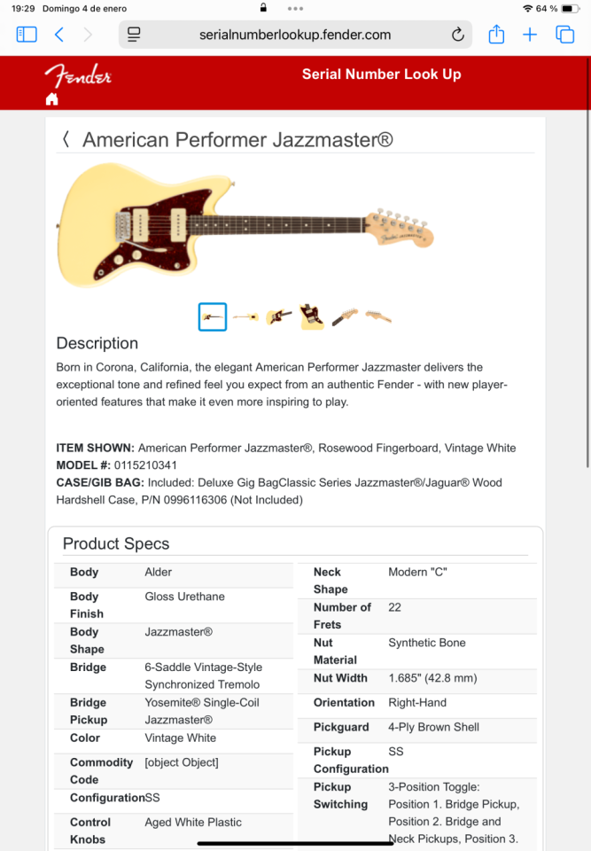 Fender Jazzmaster American Performer