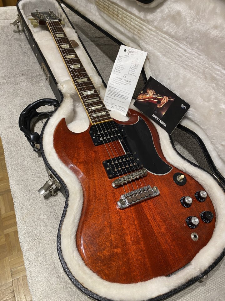 Gibson SG '61 Reissue 2007 – Slashbuckers + TP-6 vintage de segunda mano · Foto 1 de 9 · Barcelona · 1500 €