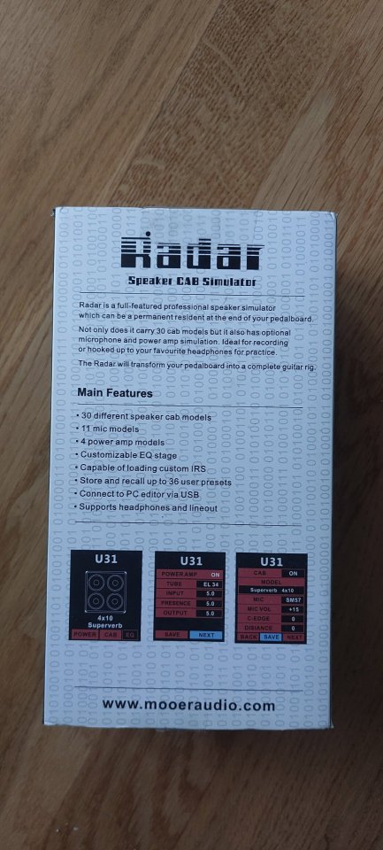 Mooer Radar Speaker Cab Simulator de segunda mano · Foto 9 de 9 · Madrid · 70 €