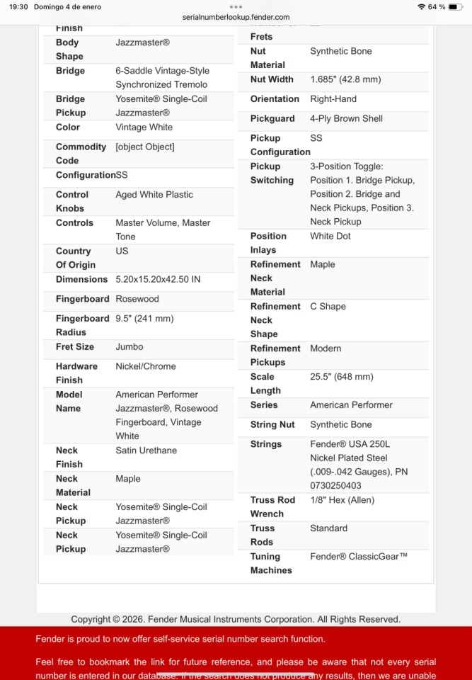 Fender Jazzmaster American Performer