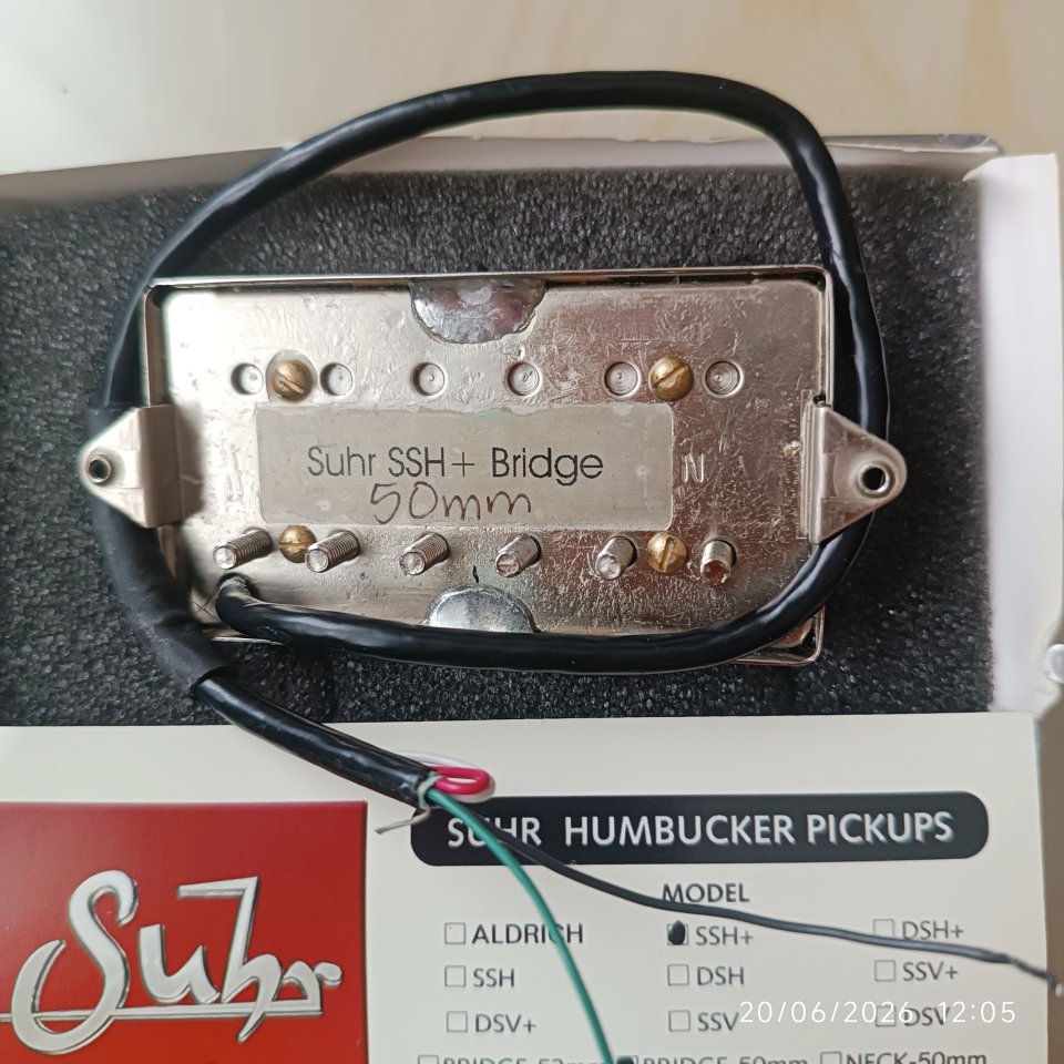 Suhr SSH+ puente nickel 50mm como nueva CAMBIO x tubescreamer Maxon-Ibanezn de segunda mano · Foto 2 de 3 · Madrid · 80 €