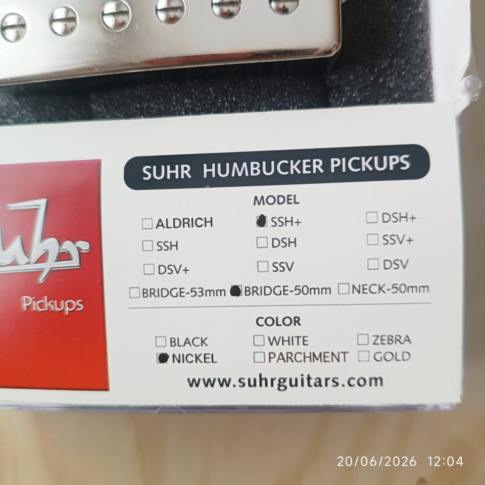 Suhr SSH+ puente nickel 50mm como nueva CAMBIO x tubescreamer Maxon-Ibanezn de segunda mano · Foto 3 de 3 · Madrid · 80 €