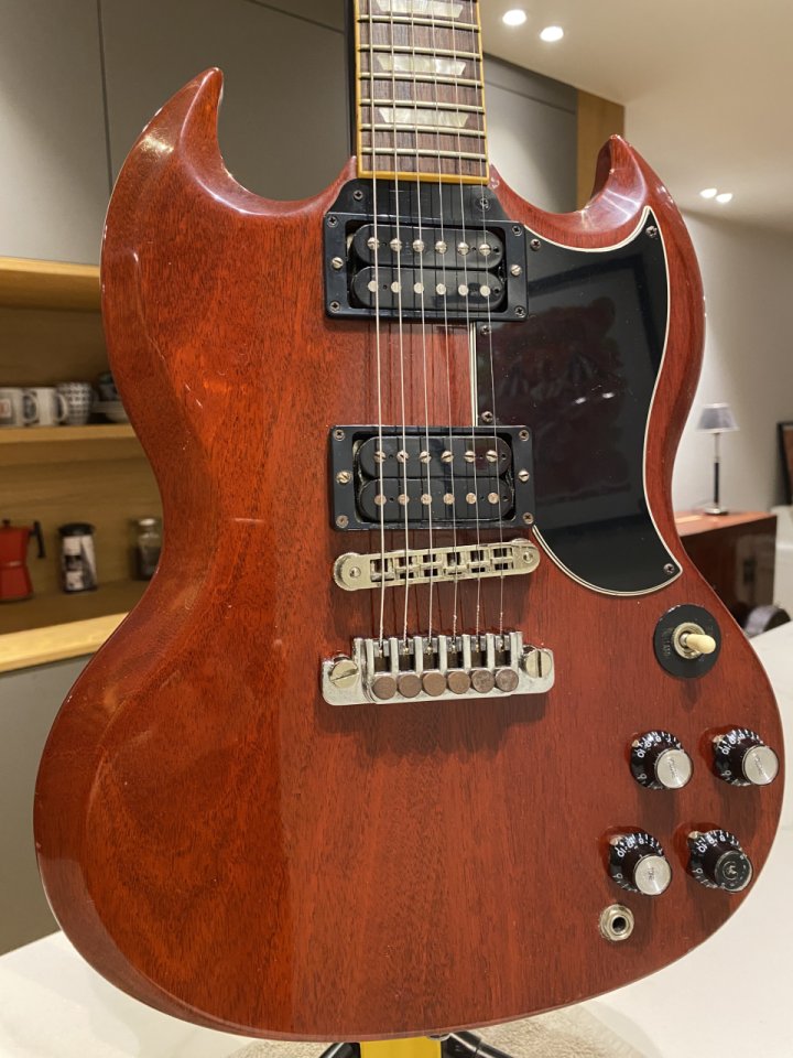 Gibson SG '61 Reissue 2007 – Slashbuckers + TP-6 vintage de segunda mano · Foto 4 de 9 · Barcelona · 1500 €