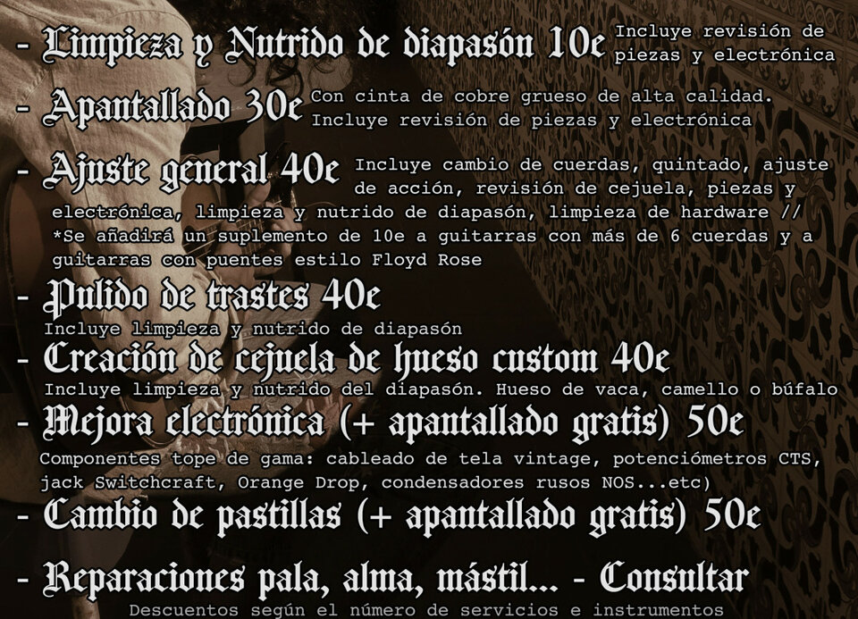 Luthier en Málaga - La Cueva del Metal