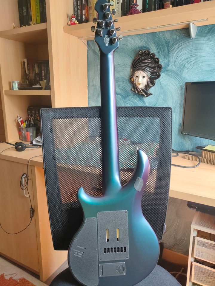 Ernie Ball Music Man Majesty 7 cuerdas Artic Dream de segunda mano · Foto 7 de 10 · Bizkaia · 2850 €