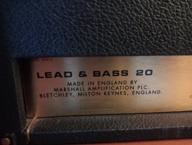 Por Guitarra Marshall 2061X Handwired Head.