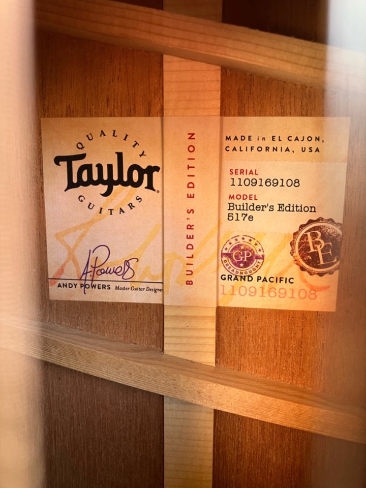 Taylor 517e builders edition