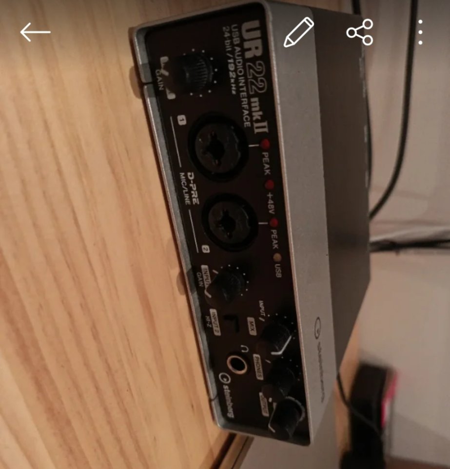 Tarjeta audio Steinberg UR mkII
