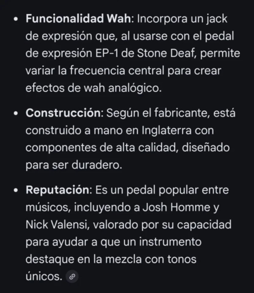 Stone Deaf FX PDF-2 Distorsión/Filtro! Nuevo!