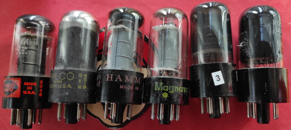 Válvulas 6V6GT y 6V6G muy buenas!!!