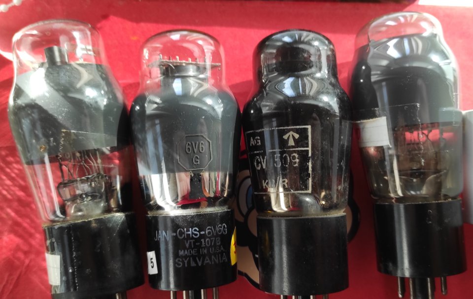 Válvulas 6V6GT y 6V6G muy buenas!!!
