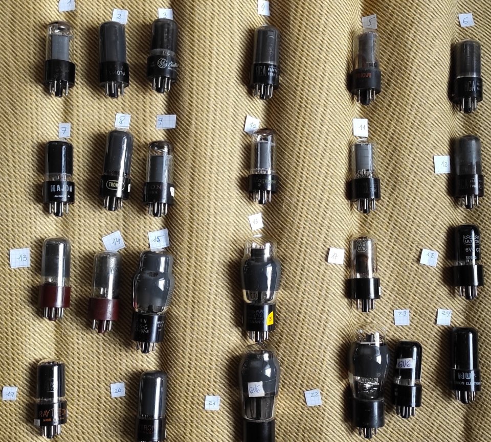 Válvulas 6V6GT y 6V6G muy buenas!!!