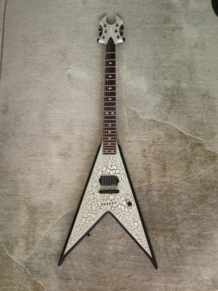 B.C.Rich JRV EDGE EMG-HZ crackle nitro custom paint