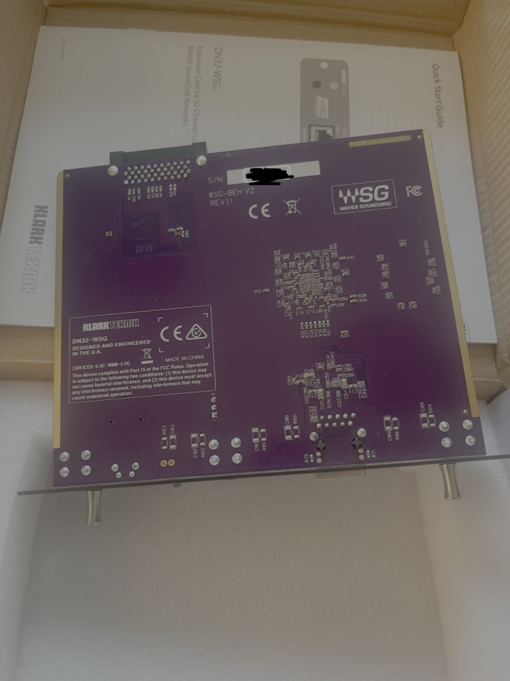 Klark Teknik DN32-WSG tarjeta Soundgrid para Midas M32 y Berhirnger X32 de segunda mano · Foto 4 de 6 · Madrid · 180 €