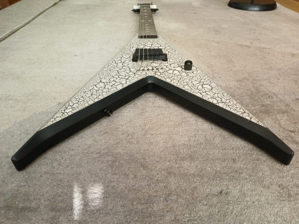 B.C.Rich JRV EDGE EMG-HZ crackle nitro custom paint