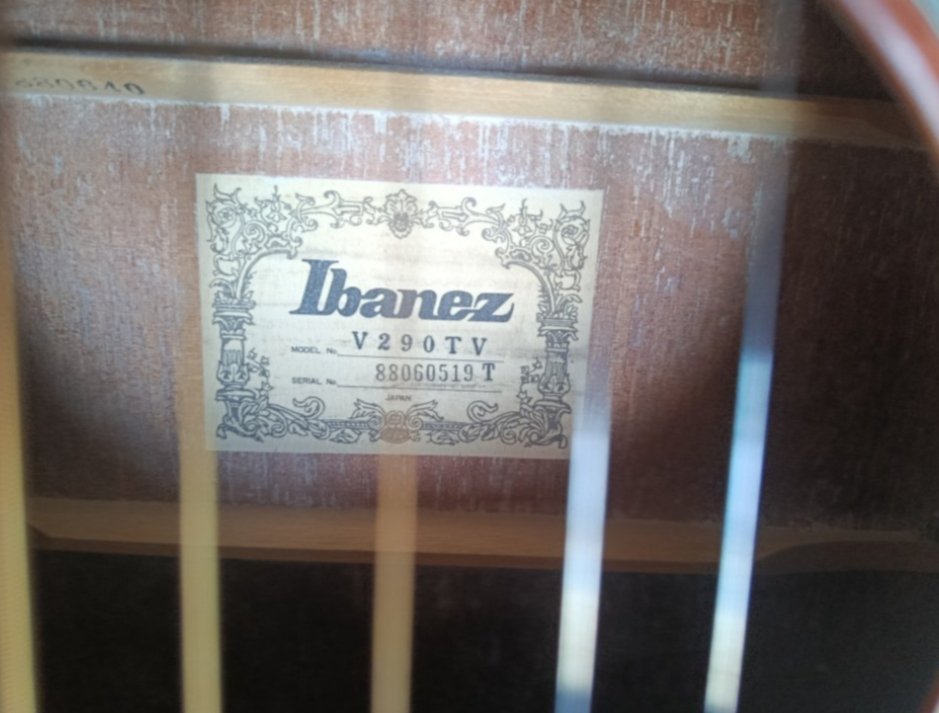 Acústica ibanez V290TV, japonesa