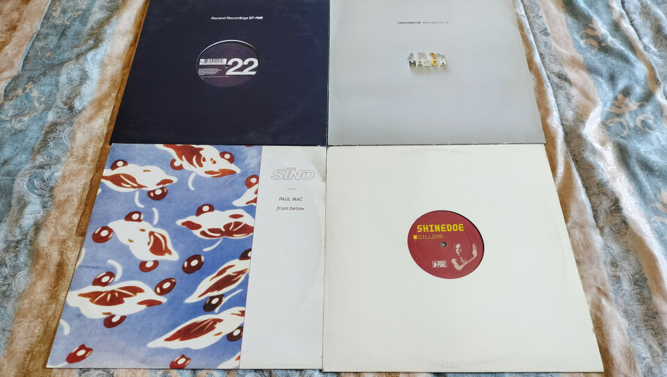Lote Vinilos - Techno - Paul Mac - Shinedoe - DJ Preach - Aphex Twin