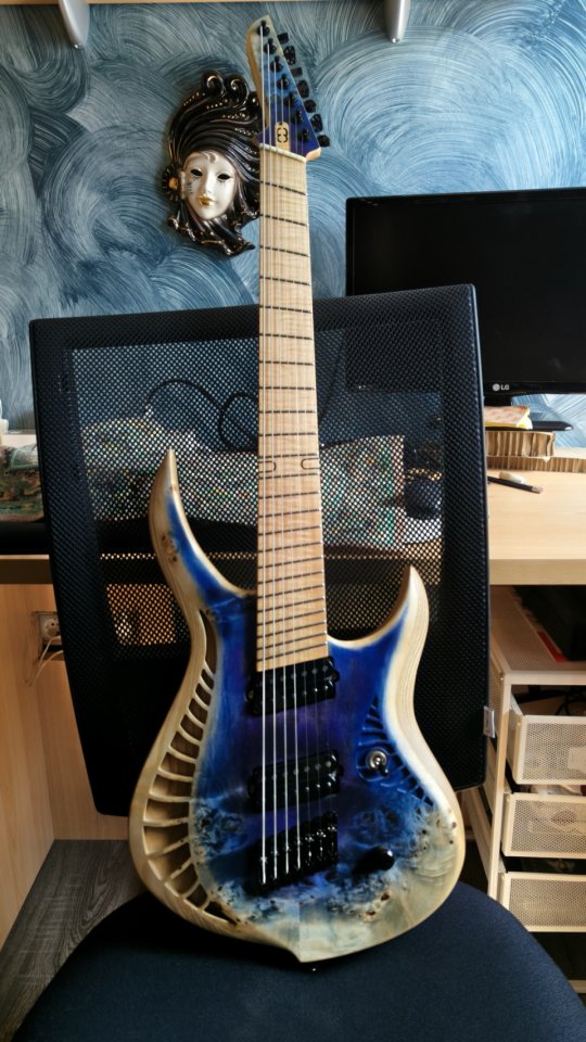 OD Guitars Asteria 7 Blurple Mid Burst de segunda mano · Foto 8 de 10 · Bizkaia · 2950 €