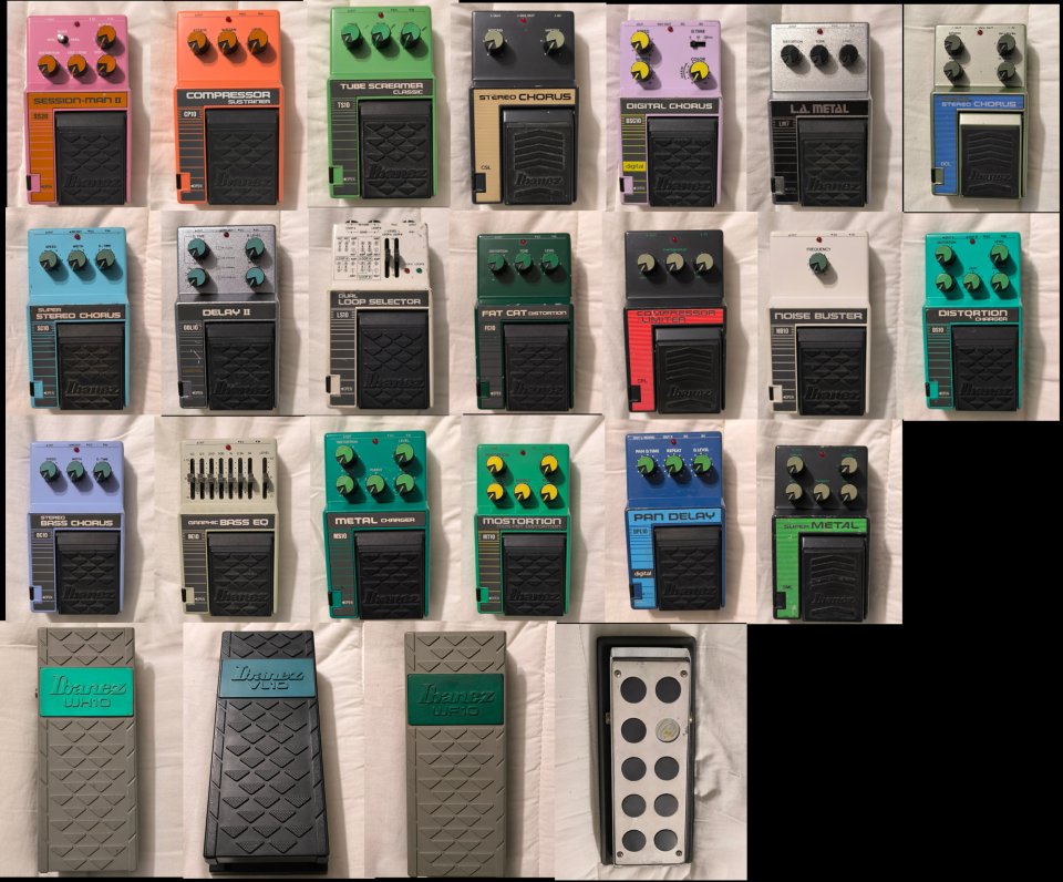 Colección de pedales Ibanez