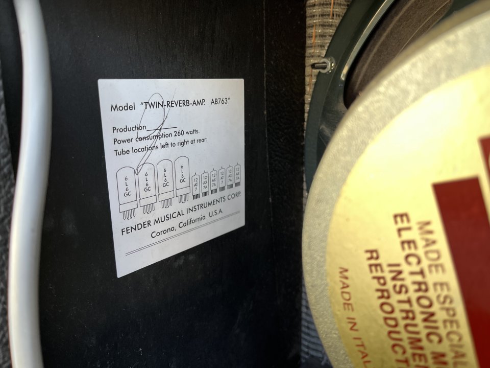 Fender 65 Twin Reverb Amplificador Guitarra de segunda mano · Foto 5 de 10 · Alicante · 1300 €